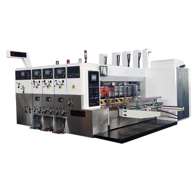 Hình ảnh máy in flexo tự động 4 màu, bổ chạp, bế tròn, ra phôi tự động